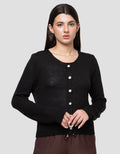 Connexion Knit With Stone Buttons Cardigan Wanita