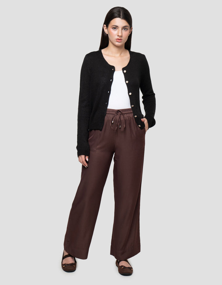 Connexion Knit With Stone Buttons Cardigan Wanita