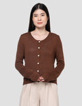 Connexion Knit With Stone Buttons Cardigan Wanita