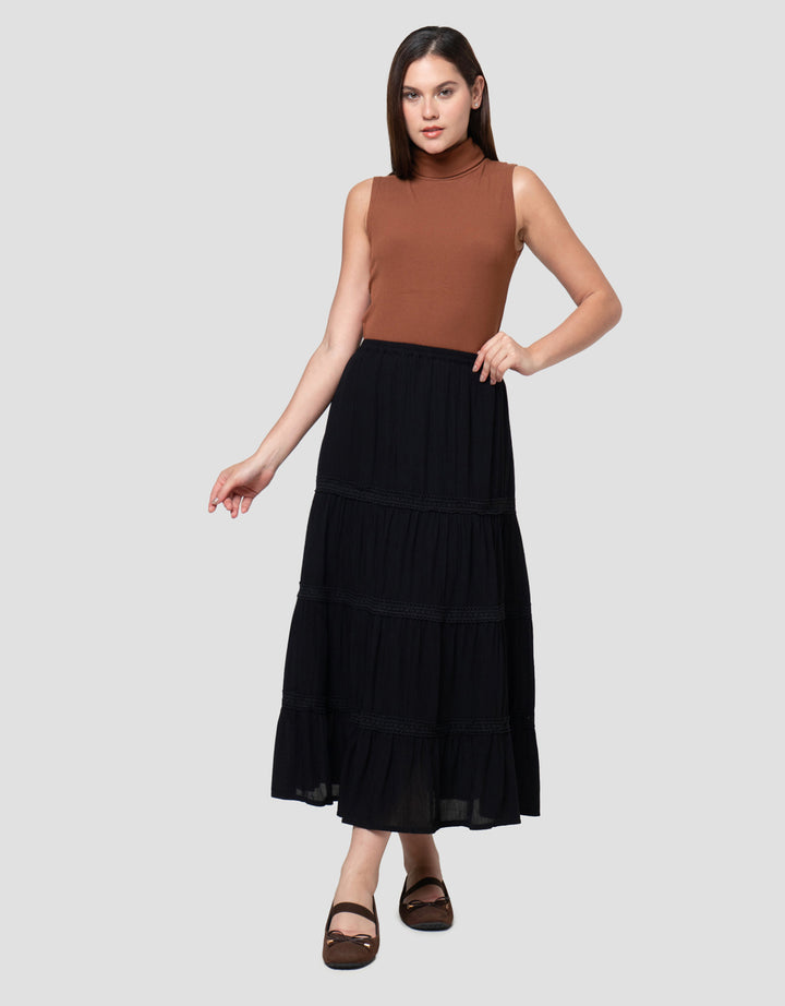 Nevada Tier Lace Rok Panjang Wanita