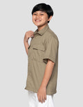 Nevada Fit Classic Collar With Pocket Kemeja Oversize Anak Laki-laki