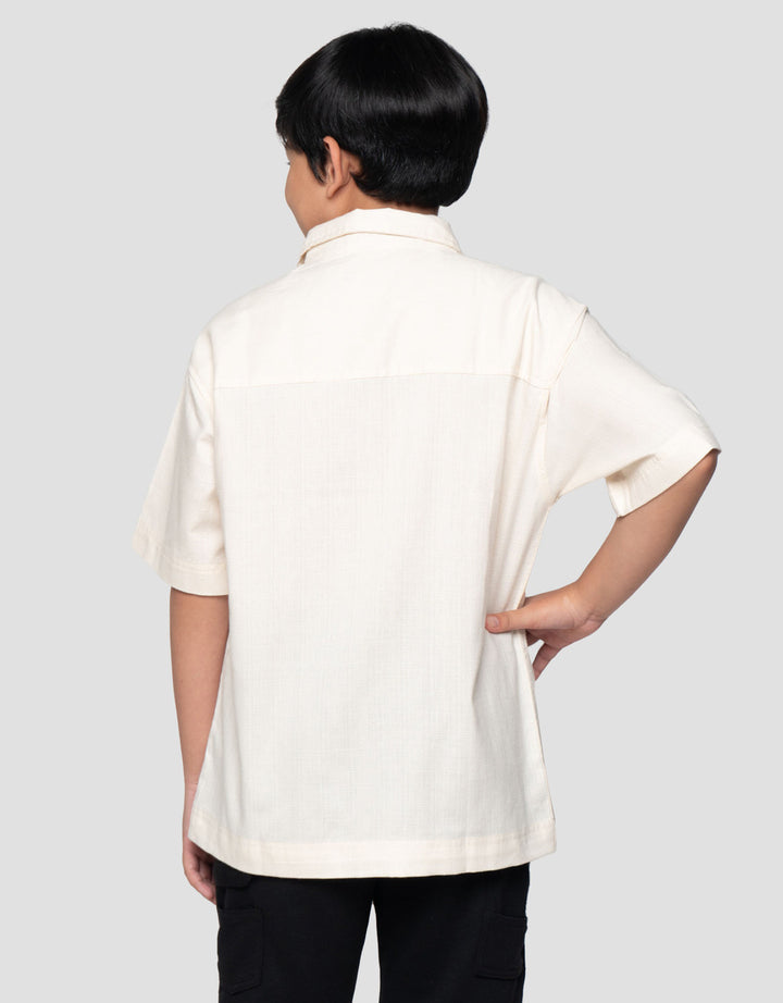 Nevada Fit Classic Collar With Pocket Kemeja Oversize Anak Laki-laki