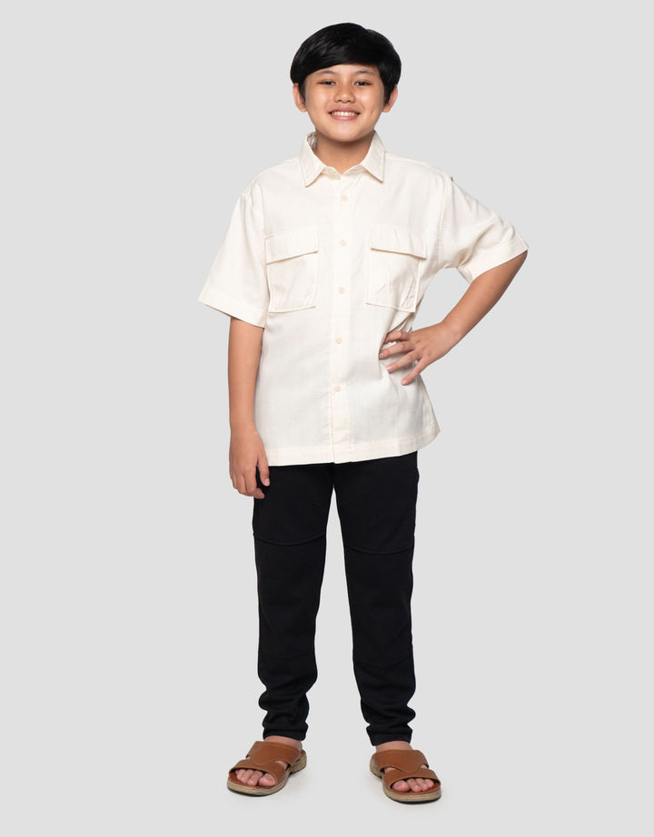 Nevada Fit Classic Collar With Pocket Kemeja Oversize Anak Laki-laki
