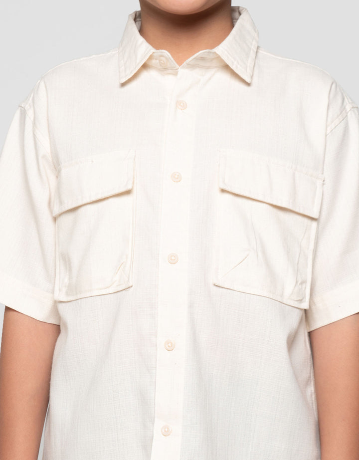 Nevada Fit Classic Collar With Pocket Kemeja Oversize Anak Laki-laki