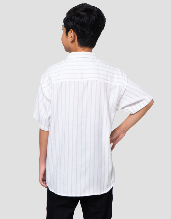 Nevada Casual Pinstripe Baju Koko Anak Laki-laki