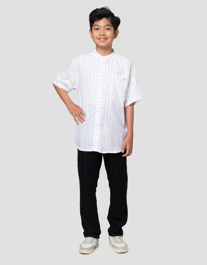 Nevada Casual Pinstripe Baju Koko Anak Laki-laki