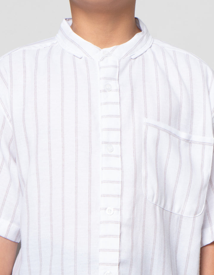 Nevada Casual Pinstripe Baju Koko Anak Laki-laki