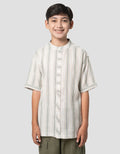Nevada Casual Pin Stripes Kemeja Koko Anak Laki-laki