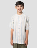 Nevada Casual Pin Stripes Kemeja Koko Anak Laki-laki