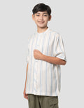 Nevada Casual Pin Stripes Kemeja Koko Anak Laki-laki