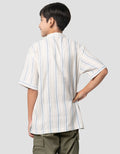 Nevada Casual Pin Stripes Kemeja Koko Anak Laki-laki
