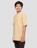 Nevada Casual Dobby Checks Kemeja Koko Anak Laki-laki