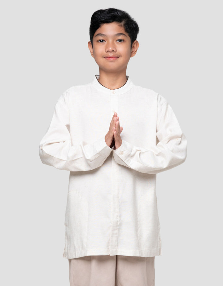 Nevada Casual Solid Cut N Sewn Baju Koko Anak Laki-laki