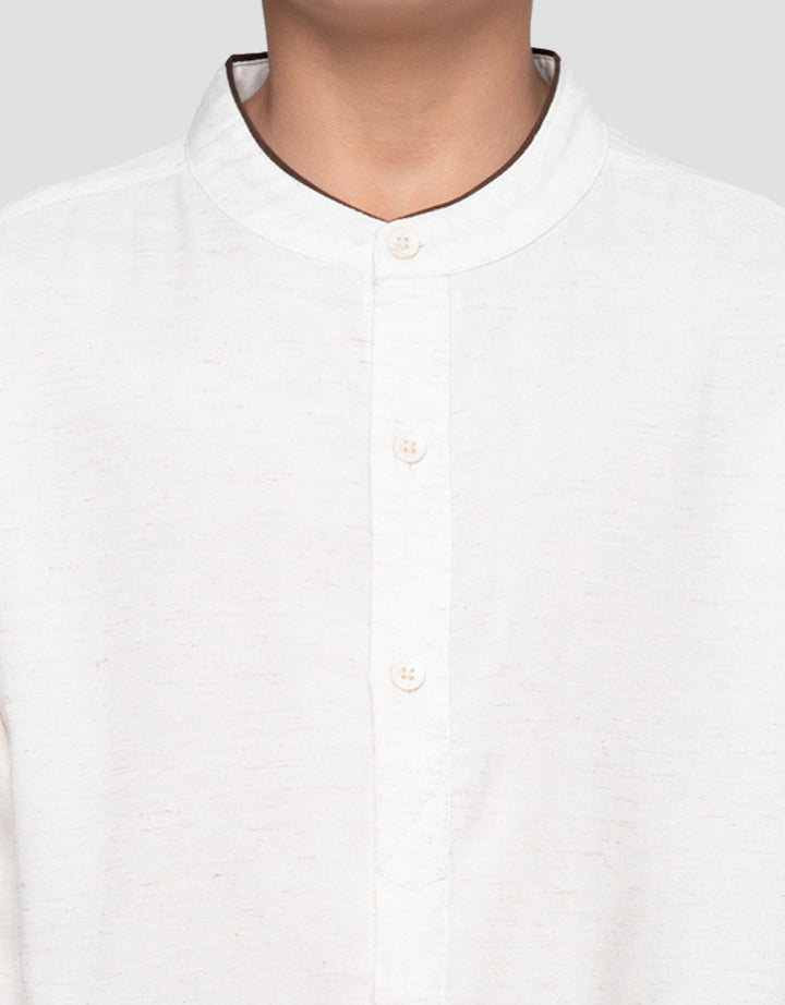 Nevada Casual Solid Cut N Sewn Baju Koko Anak Laki-laki