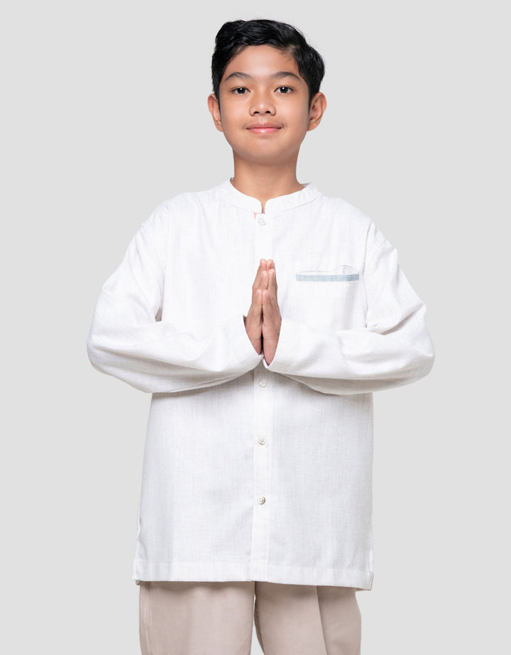 Nevada Woven Bamus List Embro Setelan Baju Muslim Anak Laki-laki