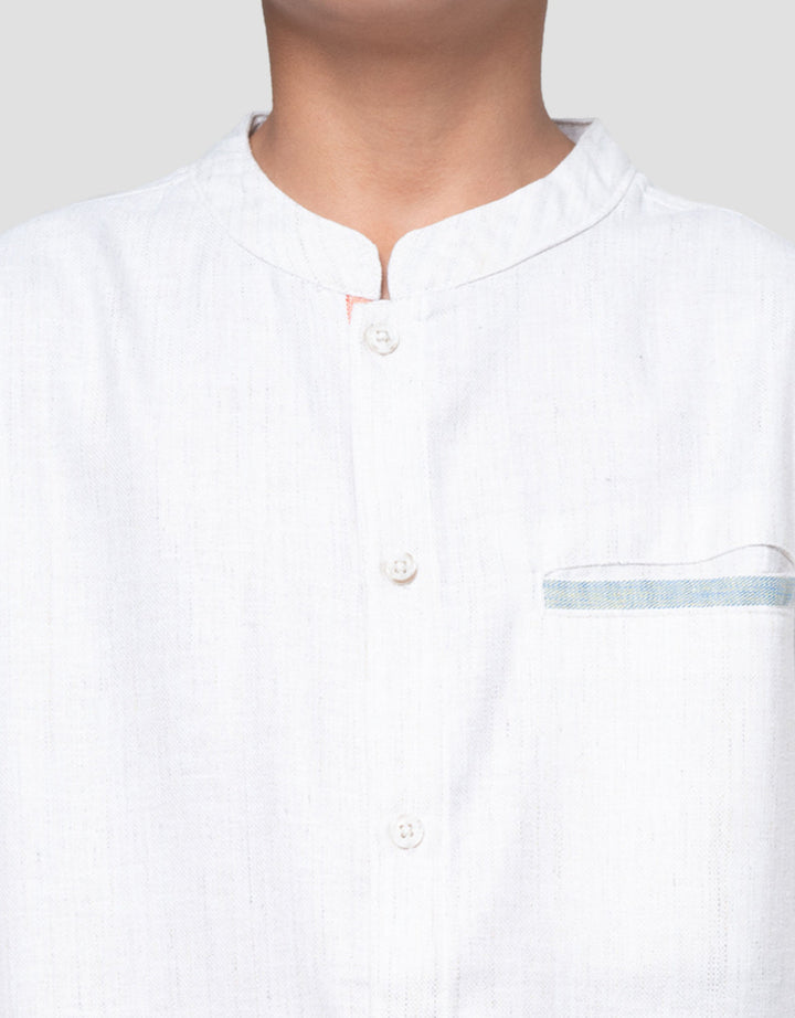 Nevada Woven Bamus List Embro Setelan Baju Muslim Anak Laki-laki