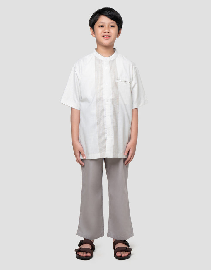 Nevada Down Front Embro Setelan Baju Muslim Anak Laki-laki