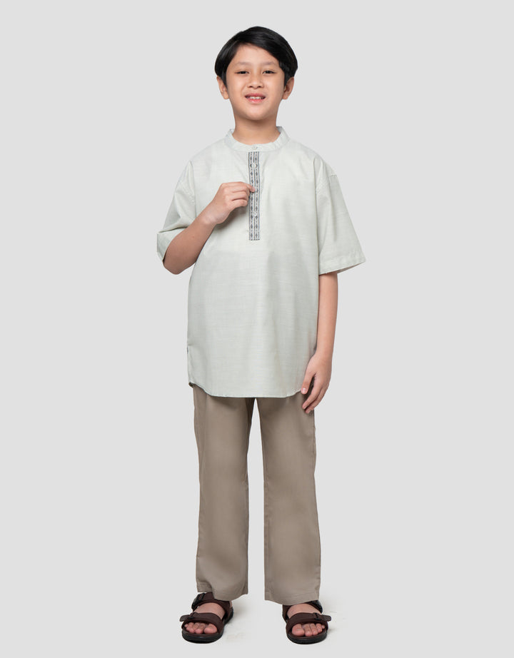 Nevada Contrast Embro Setelan Baju Muslim Anak Laki-laki