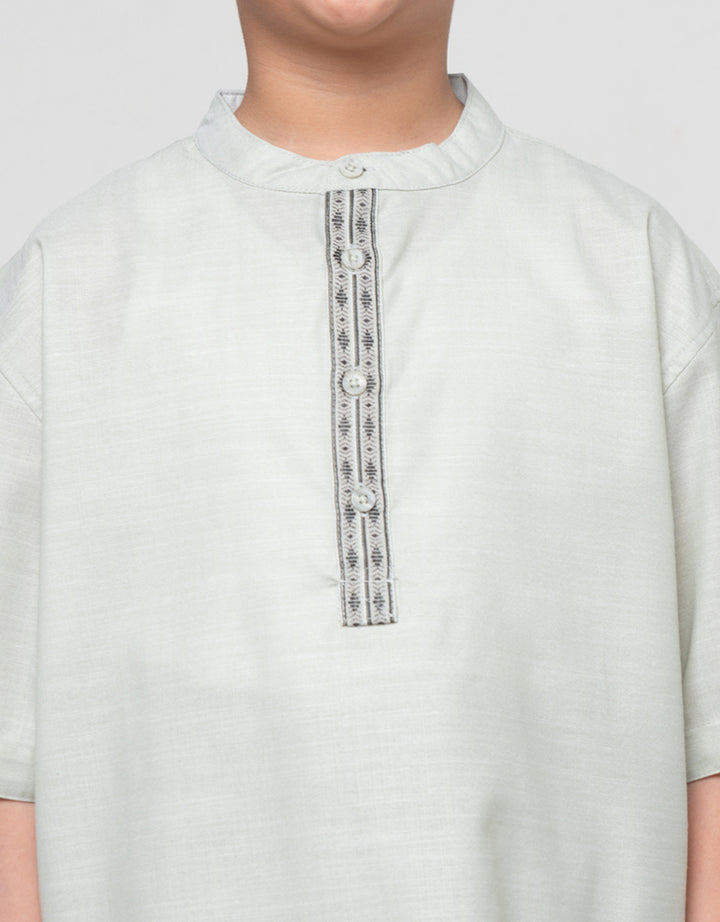 Nevada Contrast Embro Setelan Baju Muslim Anak Laki-laki