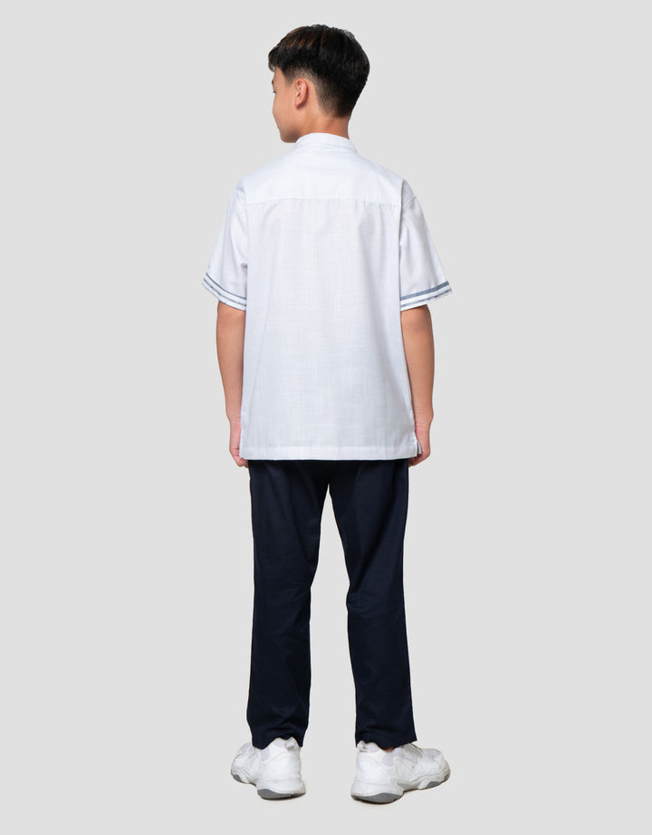 Nevada Contrast List Embro Setelan Baju Muslim Anak Laki-laki