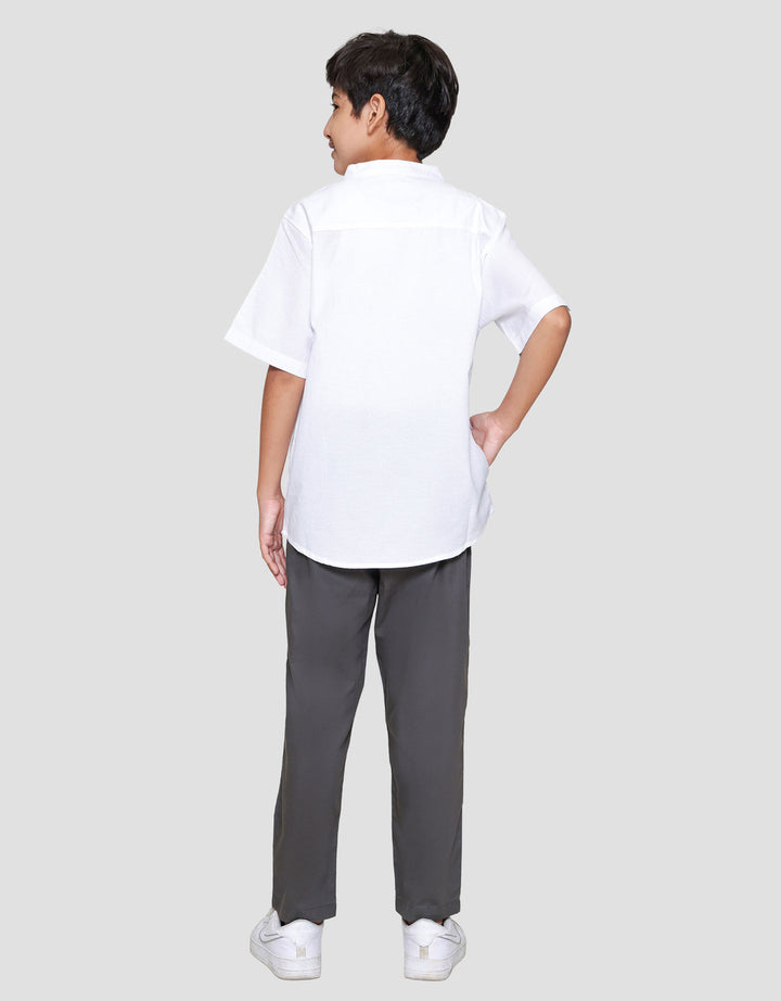 Nevada Woven Bamus Ethnic Embro Setelan Baju Muslim Anak Laki-laki