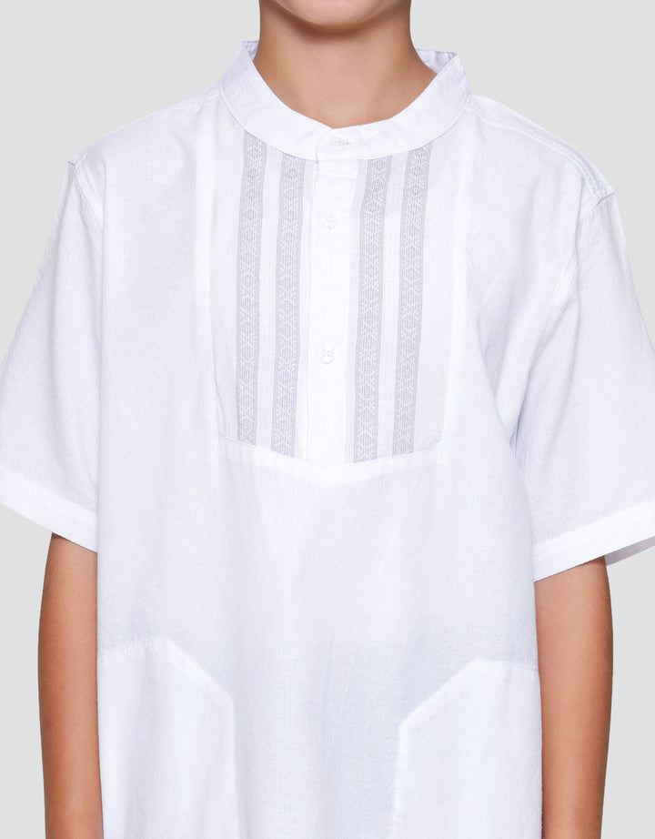 Nevada Woven Bamus Ethnic Embro Setelan Baju Muslim Anak Laki-laki