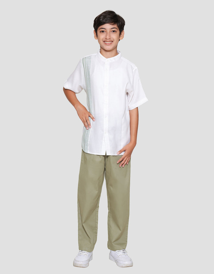 Nevada Woven Bamus Ethnic Embro Setelan Baju Muslim Anak Laki-laki