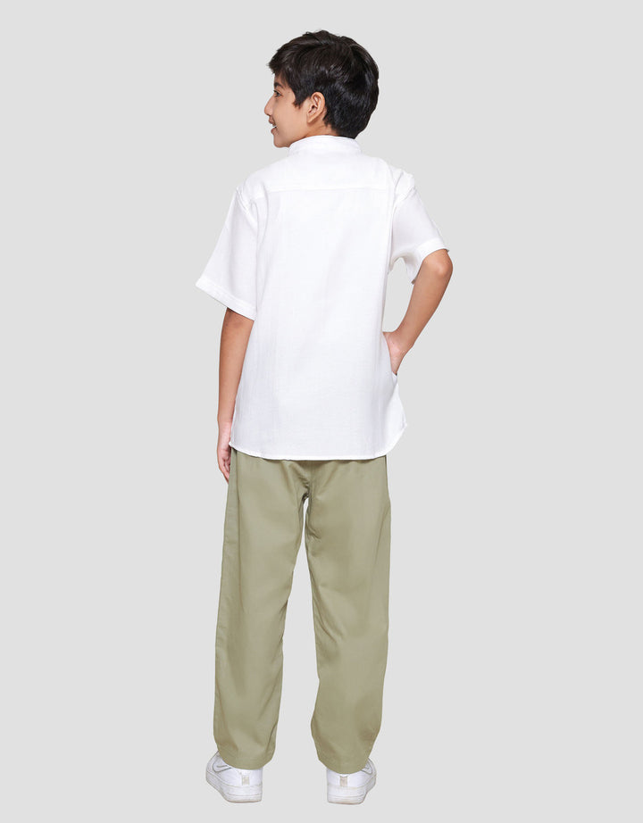 Nevada Woven Bamus Ethnic Embro Setelan Baju Muslim Anak Laki-laki