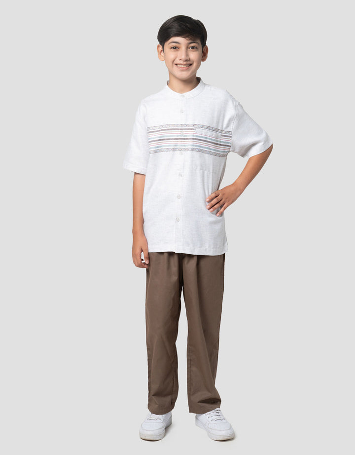 Nevada Woven Bamus Ethnic Embro Setelan Baju Muslim Anak Laki-laki