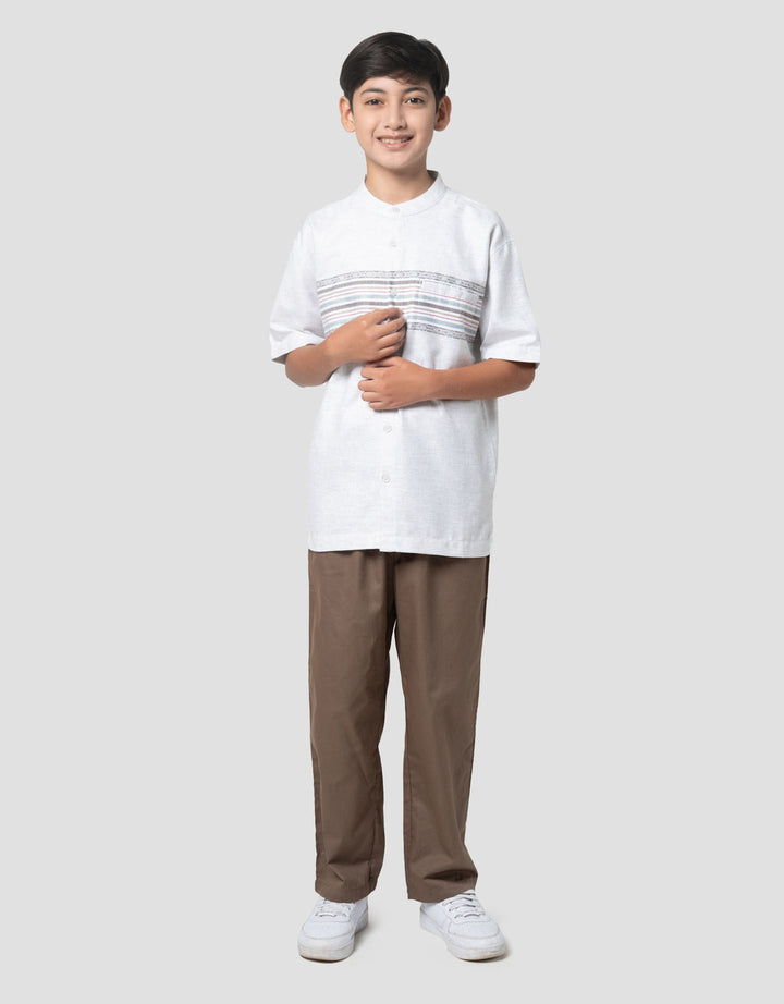 Nevada Woven Bamus Ethnic Embro Setelan Baju Muslim Anak Laki-laki