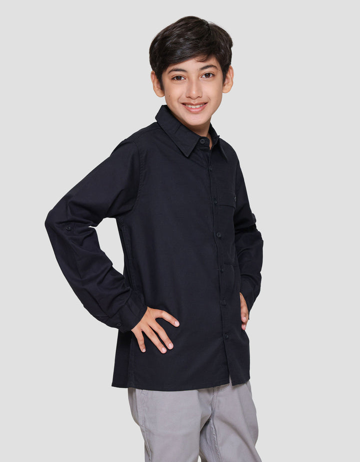 Nevada Solid With Big Pocket Kemeja Koko Anak Laki-laki