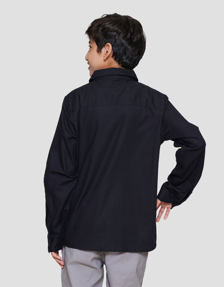 Nevada Solid With Big Pocket Kemeja Koko Anak Laki-laki