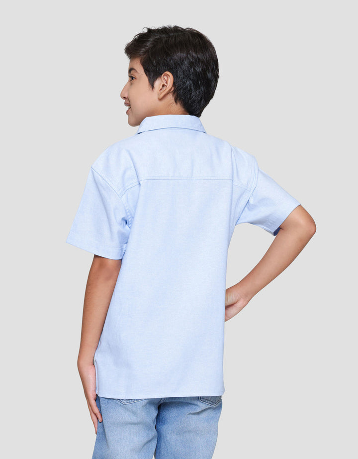 Nevada Oxford Cut N Sewn Pocket Kemeja Anak Laki-laki