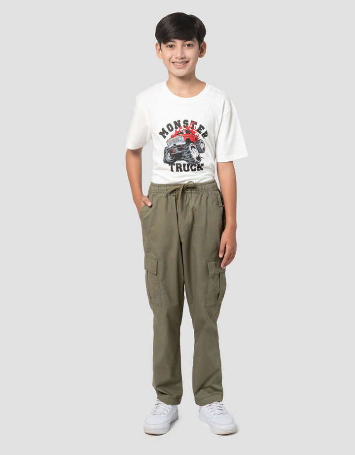 Nevada Elastic Waist Regular Cargo Cargo Anak Laki-laki