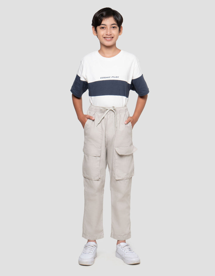 Nevada Woven Elastic Waist Regular Celana Cargo Anak Laki-lakki
