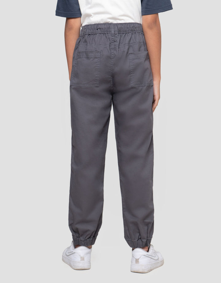 Nevada Woven Elastic Waist Celana Jogger Cargo Anak Laki-laki