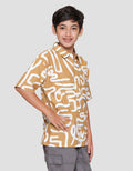 Nevada Casual Pocket Full Print Kemeja Anak Laki-laki
