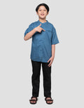 Nevada Casual Solid Kemeja Koko Anak Laki-laki