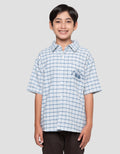 Nevada Casual Checkered With Pocket Kemeja Anak Laki-laki