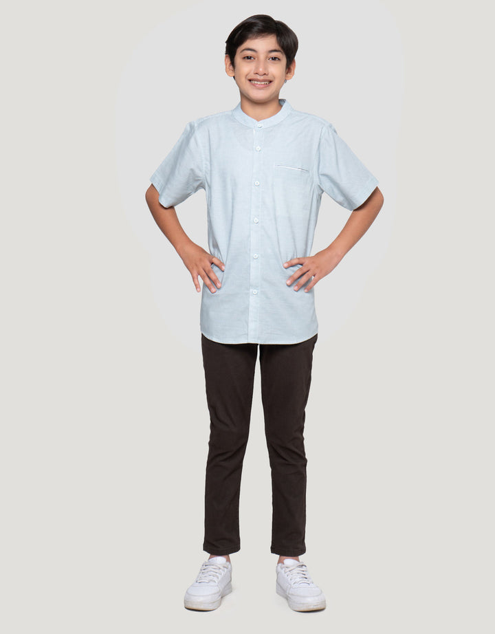 Nevada Pin Stripes With Welt Pocket Kemeja Koko Anak Laki-laki