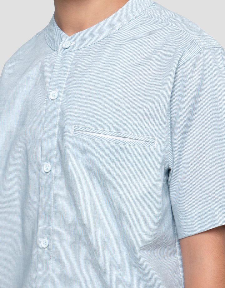 Nevada Pin Stripes With Welt Pocket Kemeja Koko Anak Laki-laki