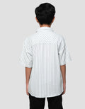 Nevada Casual Print Stripes Kemeja Anak Laki-laki
