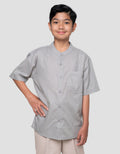 Nevada Casual Solid Pocket Baju Koko Anak Laki-laki