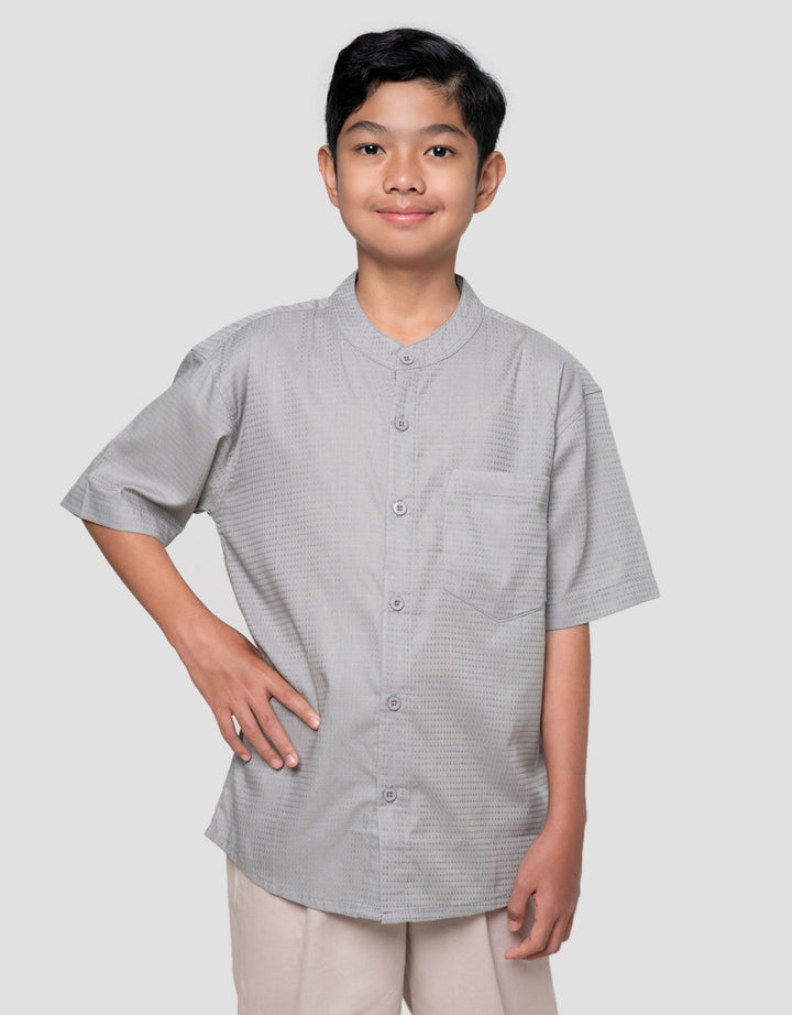 Nevada Casual Solid Pocket Baju Koko Anak Laki-laki