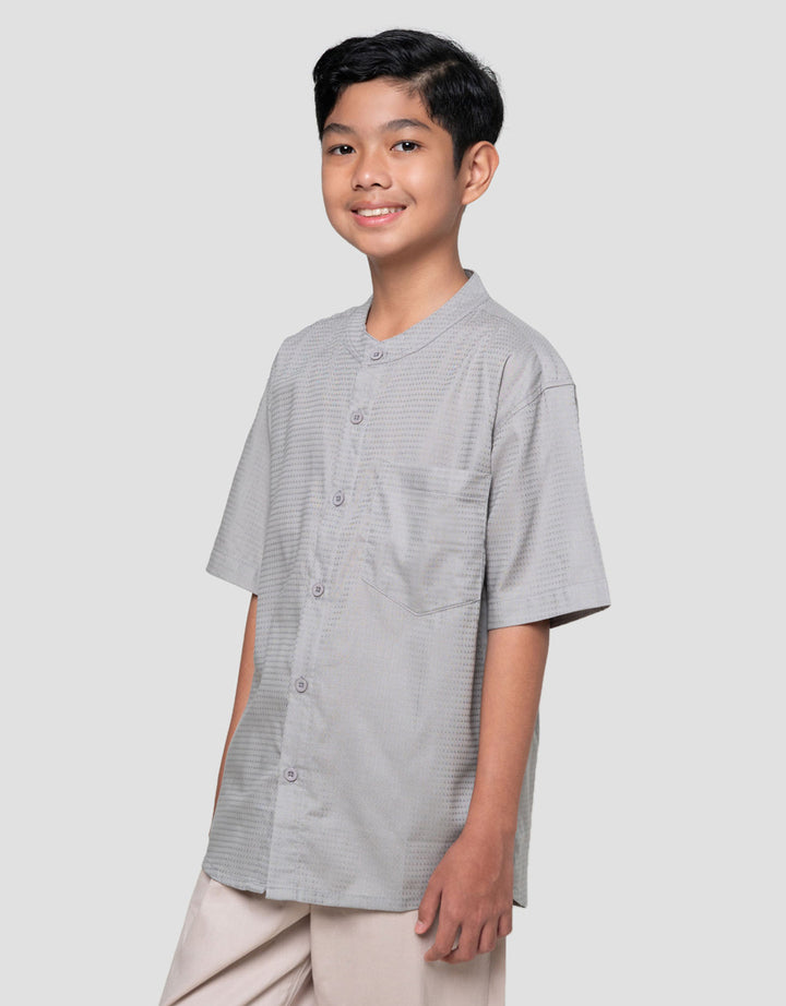 Nevada Casual Solid Pocket Baju Koko Anak Laki-laki