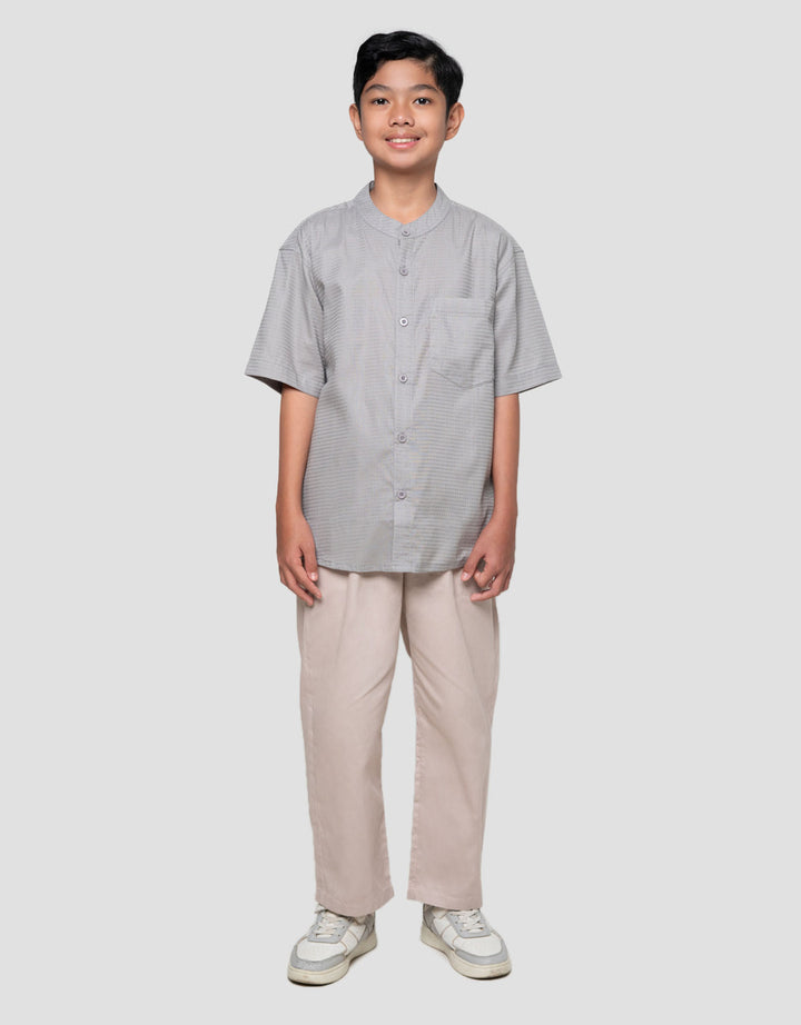 Nevada Casual Solid Pocket Baju Koko Anak Laki-laki