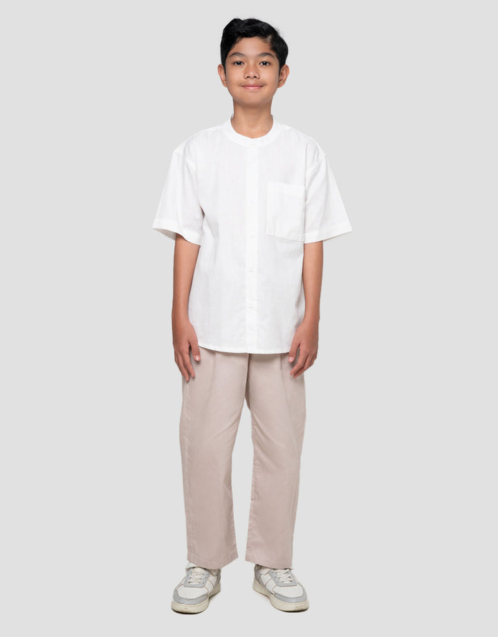 Nevada Casual Solid Dobby Baju Koko Anak Laki-laki