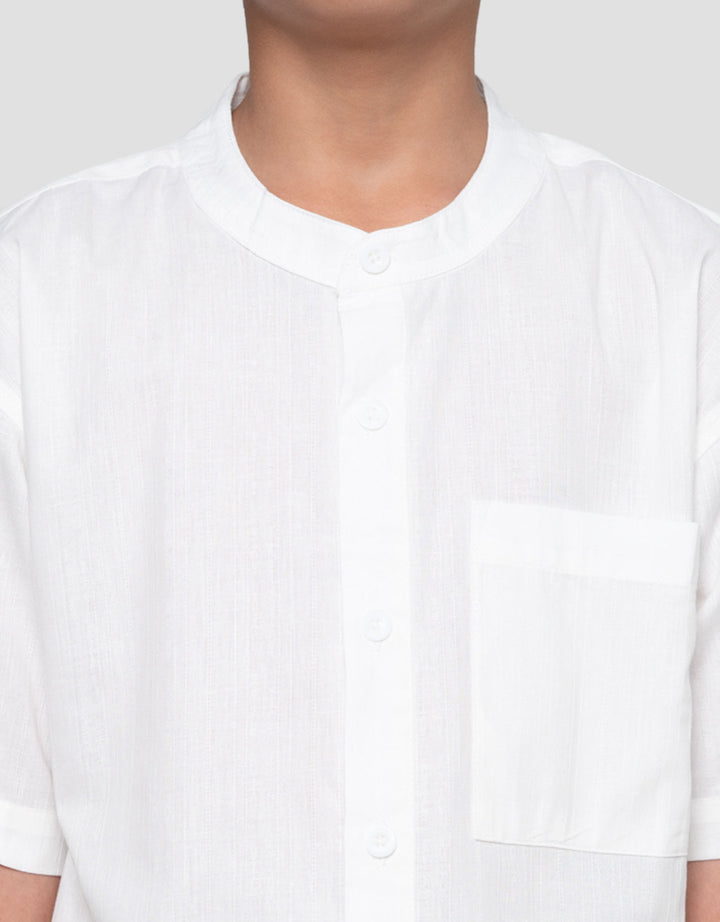 Nevada Casual Solid Dobby Baju Koko Anak Laki-laki