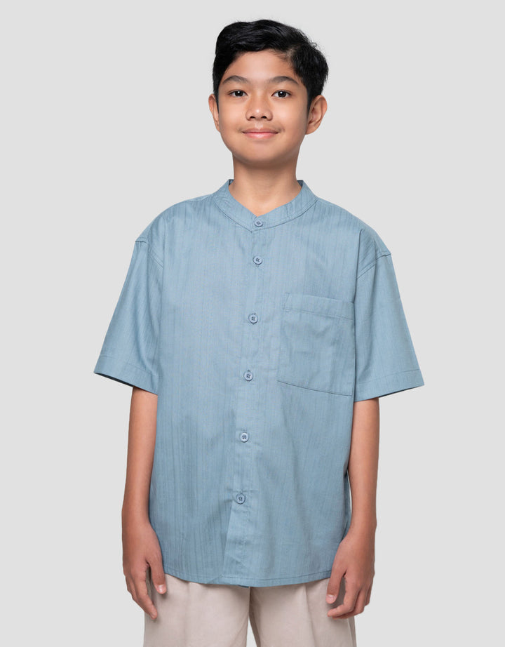 Nevada Casual Solid Dobby Baju Koko Anak Laki-laki