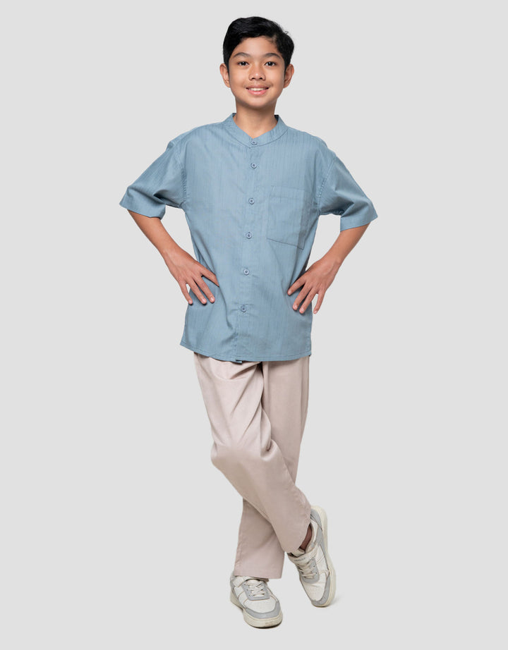 Nevada Casual Solid Dobby Baju Koko Anak Laki-laki